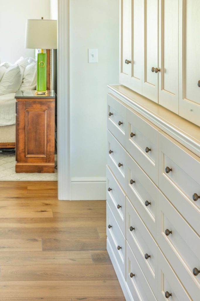 Custom built-in cabinetry and drawers added during a whole-home remodel in Lawrence, Kansas